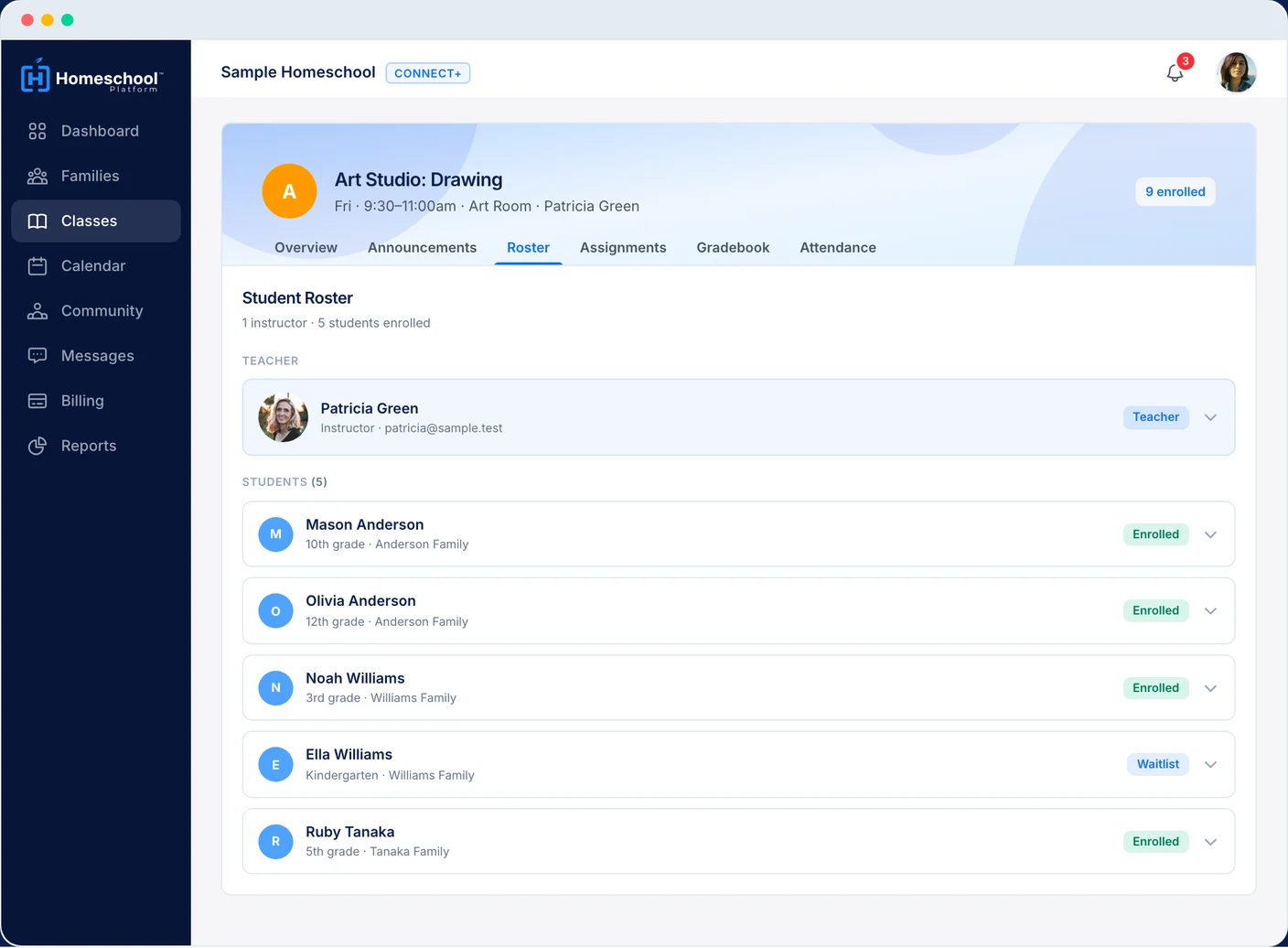 Managing classes and rosters training video preview